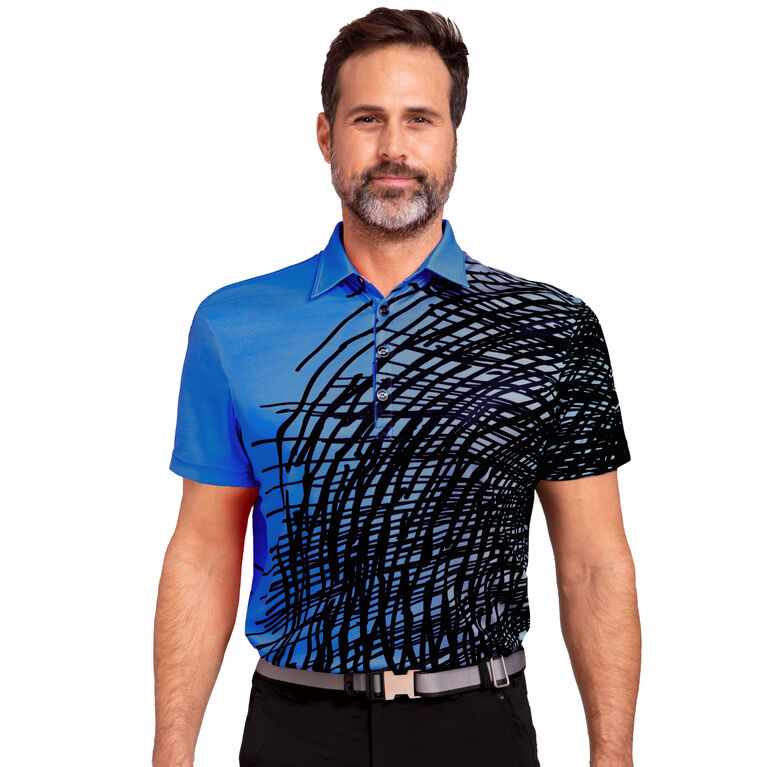 Jamie Sadock Blue Spirograph Polo PGA TOUR Superstore